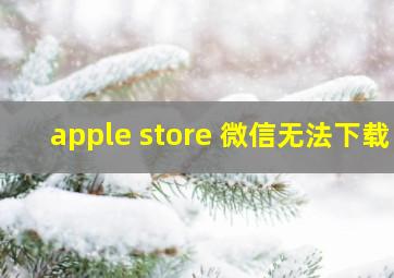 apple store 微信无法下载